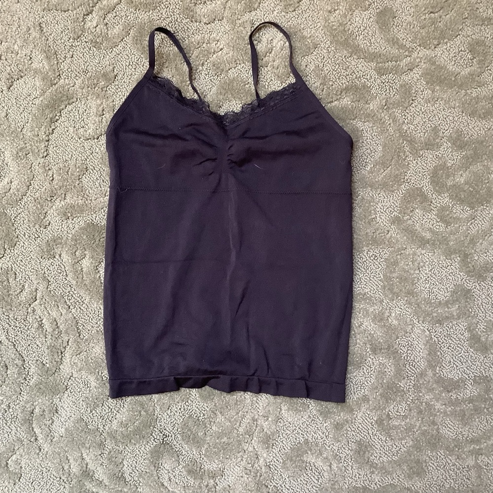 (Bin 4) No Boundaries adjustable strap lace tank top, Size S